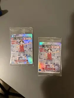 (2X) One Piece TCG Monkey D. Luffy Promo - US College Basketball Voyage - SEALED - Image 1