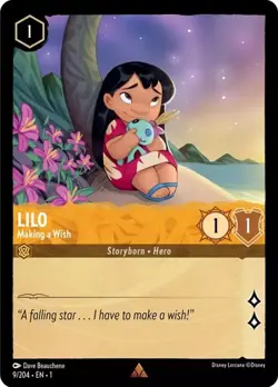 LILO MAKING A WISH 9/204 The First Chapter Disney Lorcana - Image 1