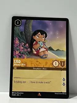 Lilo Making a Wish 9/204 The First Chapter Non Foil Disney Lorcana TCG - Image 1