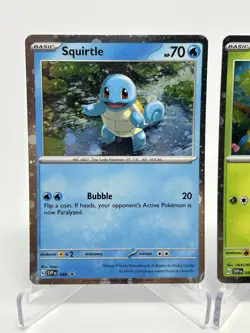 SQUIRTLE, BULBASAUR, CHARMANDER SVP 46 SVP 47 SVP 48 Black Star Promo 3 Card Lot - Image 3