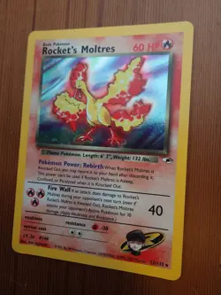 Rocket's Moltres - 12/132 - Pokemon Gym Heroes Unlimited Holo Rare Card WOTC NM - Image 4
