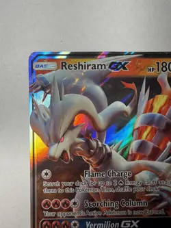 Reshiram GX SM137 Sun & Moon Ultra Rare Holo Black Star Promo Pokemon Card - Image 3