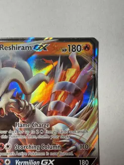 Reshiram GX SM137 Sun & Moon Ultra Rare Holo Black Star Promo Pokemon Card - Image 4