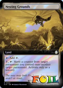 Nesting Grounds Extended Art 0502 MTG PIP Fallout Rare NP Foil - Image 1