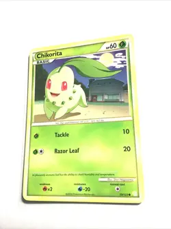 CHIKORITA - 59/123 - HeartGold SoulSilver HGSS - Pokemon Card - LP - Image 1
