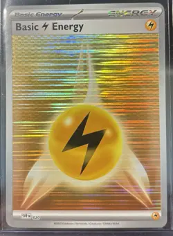 2025 Scarlet & Violet Black Bolt Lightning Energy - Holo Pokemon Card TCG #020 - Image 1
