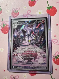 Chandelure 103/086 Sv: White Flare Illustration Rare Holo 150HP Pokemon TCG - Image 1