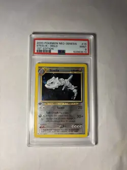 2000 Pokemon Neo Genesis Steelix Holo 1st Edition PSA Mint 9 - Image 1