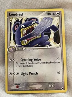 Pokemon TCG Loudred EX Hidden Legends 39/101 80 HP Uncommon Regular English 2004 - Image 1