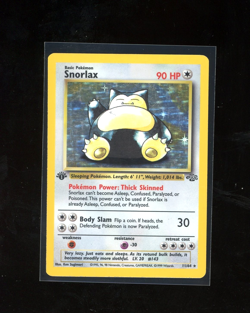 1ST EDITION 1999 Pokemon Jungle Snorlax 11/64 Holo Foil Rare WOTC - Image 1