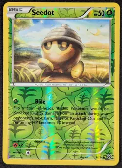 Seedot 2016 XY Steam Siege Reverse Holo Pokemon Card 9/114 (NM) - Image 1