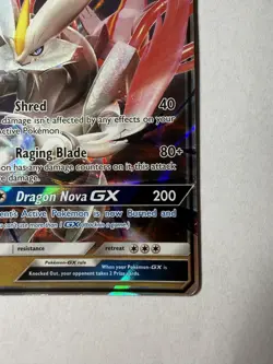 Pokemon White Kyurem GX 48/70 Dragon Majesty Ultra Rare Holo HP190 Basic - Image 5