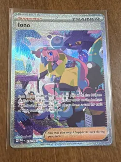 Pokemon TCG Trainer Iono Paldea Fates Special Illustration Rare 237/091 - Image 1