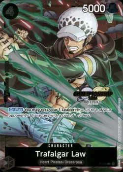 One Piece TCG • Trafalgar Law P-038 • Championship-Promo • ENG/EX - Image 1