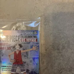 Bandai One Piece Monkey D Luffy Promo Card College Basketball US Voyage P055 - Image 3