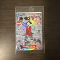 Monkey D. Luffy College Basketball US Voyage Promo Card One Piece/Rutgers Poster - Image 1