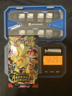 22.91g HEAVY Pokemon Ascended Heroes Booster Pack NEW AND SEALED - Image 1