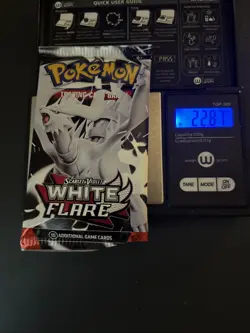 Very Heavy! 22.87g Pokemon TCG SV10.5 White Flare Booster Pack Sealed! - Image 1