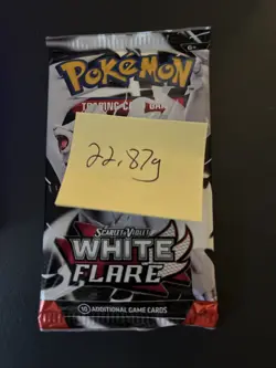 Very Heavy! 22.87g Pokemon TCG SV10.5 White Flare Booster Pack Sealed! - Image 4