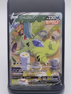Tyranitar V (Alternate Full Art) 155/163 Swsh05: Battle Styles Holo (NM) Pokemon - Image 1