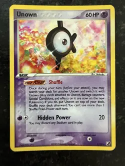 Pokemon Card - Unown (K) Unseen Forces K/28 Holo Rare - Image 1