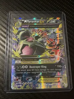 Pokemon TCG Mega M Tyranitar EX Holo Ultra Rare Card Ancient Origins 43/98 NM - Image 1