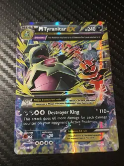 Pokemon TCG Mega M Tyranitar EX Holo Ultra Rare Card Ancient Origins 43/98 NM - Image 2