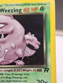 Dark Weezing Pokemon Card Team Rocket 14/82 Holo Rare Vintage 2000 WotC Nintendo - Image 4
