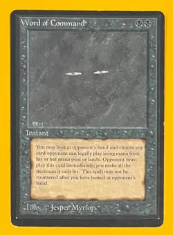 MTG WORD OF COMMAND Beta (OldManMTG 012-588) - Image 1