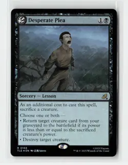 Desperate Plea Avatar FOIL Magic The Gathering MTG Card - Image 1