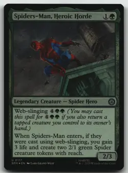 Spiders-Man, Heroic Horde FOIL U Marvel's Spider-Man 117 NM - Image 1