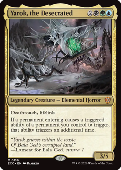 x1 Yarok, the Desecrated M MTG Commander: Lorwyn Eclipsed M/NM, English - Image 1