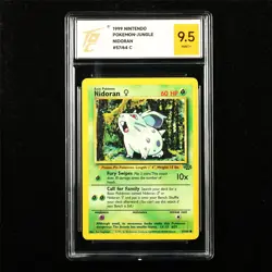 TQG 9.5 MINT+ 1999 Pokemon ENG Nidoran 57/64 C - Image 1