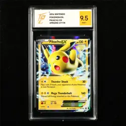 TQG 9.5 MINT+ 2016 Pokemon ENG Pikachu ex XY174 Promo - Image 1
