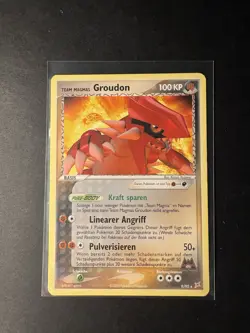 Team Magmas Groudon aus 2005 9/95 Rare Pokemon Karte TCG aus Team Magma VS Team - Image 1