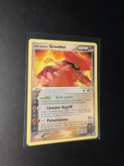 Team Magmas Groudon aus 2005 9/95 Rare Pokemon Karte TCG aus Team Magma VS Team - Image 3