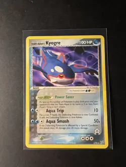 Pokemon TCG Team Aqua's Kyogre EX Team Magma vs Team Aqua 3/95 Non-Holo Gd - Image 1