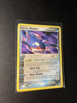 Pokemon TCG Team Aqua's Kyogre EX Team Magma vs Team Aqua 3/95 Non-Holo Gd - Image 3