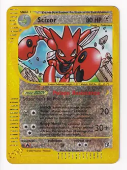 🍀Pokemon Scizor 7/12 JUMBO OVERSIZE Promo EXCELLENT ENGLISH Pokemon🍀 - Image 1