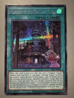 YUGIOH MANSION OF THE DREADFUL DOLLS ASIA ENGLISH EDITION INFO-AE056 SECRET RARE - Image 1