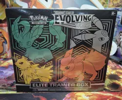 Pokemon TCG 1x Evolving Skies Elite Trainer Boxes ETB Factory Sealed Box damage - Image 1
