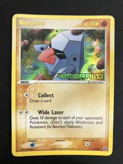 Pokemon Nosepass 17/106 Ex Emerald Rare Holo Prerelease ENG Nintendo Cards - Image 1