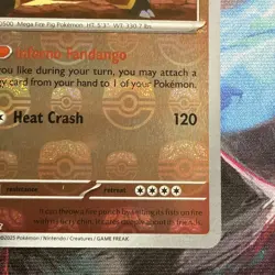 Pokemon TCG Emboar Master Ball Reverse Holo Card 013/086 White Flare - Image 5