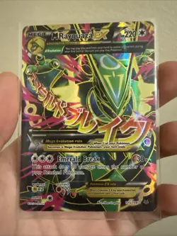 Pokemon TCG M Rayquaza EX Card 105/108 XY Roaring Skies Full Art Holo Rare - Image 1