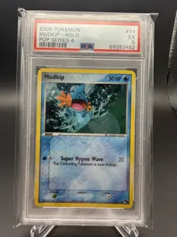 PSA 5 Mudkip 2006 POP Series 4 11/17 Holo Pokemon Card - Image 1