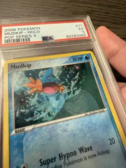 PSA 5 Mudkip 2006 POP Series 4 11/17 Holo Pokemon Card - Image 5
