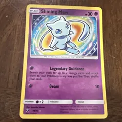 Pokemon TCG Shining Mew Holo Rare Card 40/73 Shining Legends - Image 1