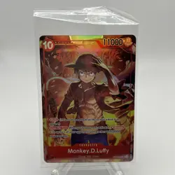 Sealed Monkey.D.Luffy ST10-006 SR Treasure Booster Set Promo One Piece Card Game - Image 1