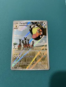 Farigiraf 228/193 Paldea Evolved Illustration Rare Pokemon Card NM - Image 1