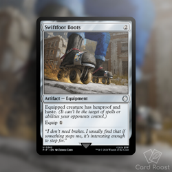 MTG Magic Swiftfoot Boots 0242 Universes Beyond: Fallout PIP - Image 1